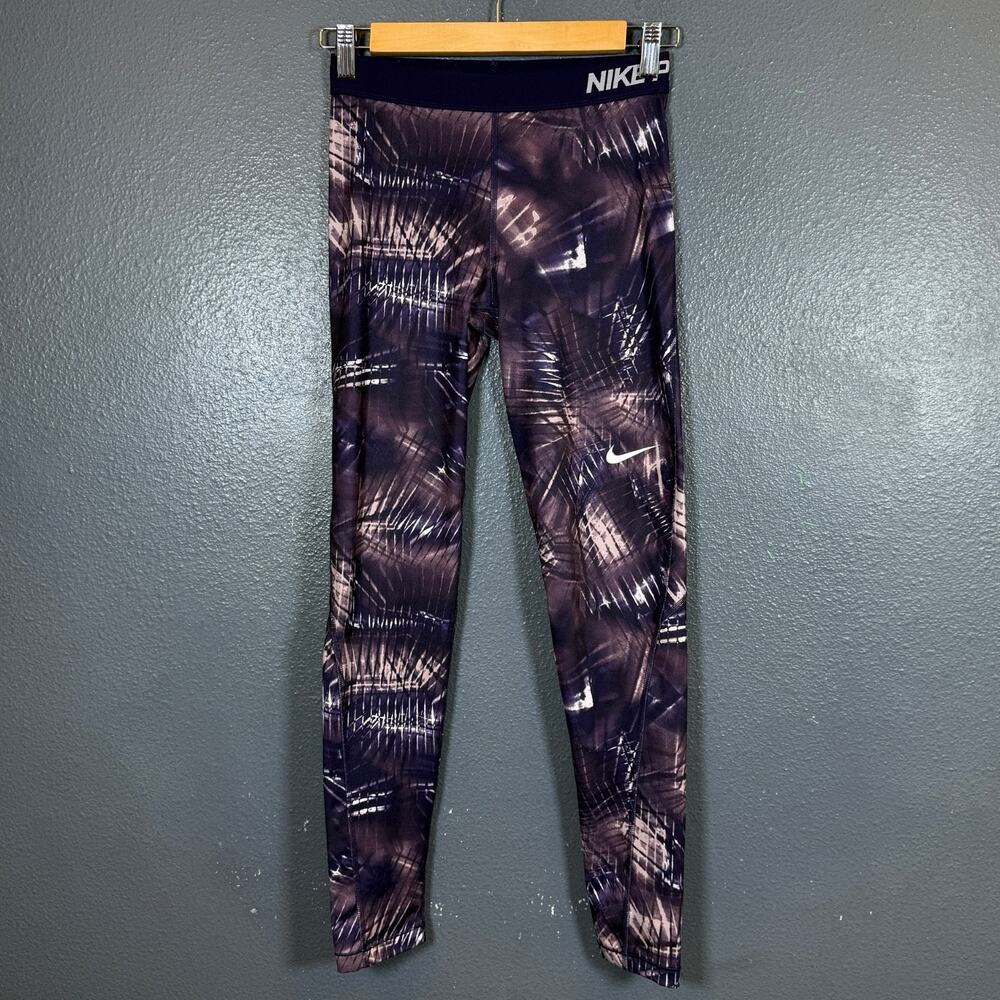 Nike Pro M women’s purple Dri Fit Tight Leggings Workout Pants